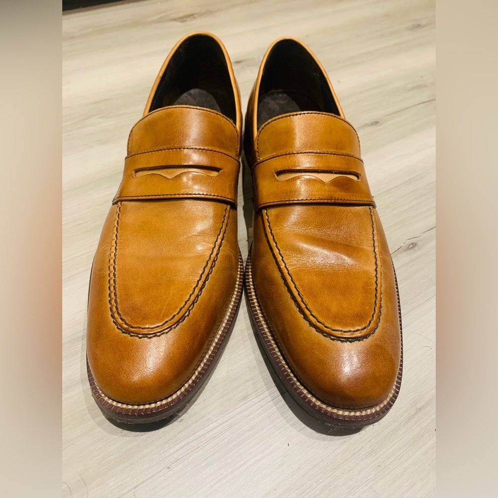 COLE HAAN Men’s Lennox Hill Venetian Slip-On Loafer in British Tan 9